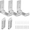 JGCJGG 5 PCS Gancho Plegable de Aleación de Aluminio Ganchos Soporte Plegable para Abrigos Gancho Plegable Pared Ganchos Plegables para Perchero Colgador de Abrigo Plegable para Ropa Auriculares Bolsa