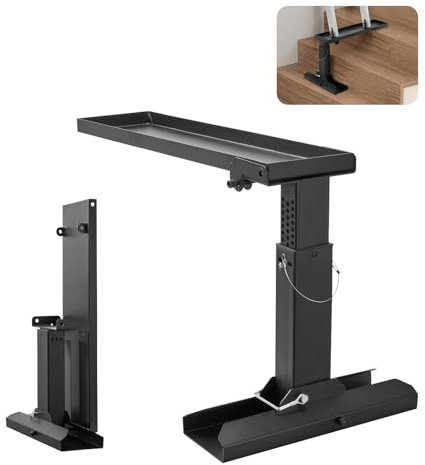 VEVOR Ladder Levler, 29.8 L x 11.4-18 in H Support Surface, Steel Ladder Leveling Tool, Folding Pitch Hopper, Stair Ladder Stabilizer Easy to Use,Extension Ladder Accessories for Uneven Ground