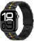 Tasikar Band Compatibile con Apple Watch Band 49mm 46mm 45mm 44mm 42mm Cinturino di ricambio in metallo inossidabile Premium Compatibile con Apple Watch Ultra SE Series 10 9 8 7 6 5 4 3 2 1,Nero-Oro