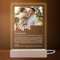 INDIGOS UG - LED Lampe personalisiert - Papa Definition - Bild mit Wunschtext - Wunschname - personalisiertes Nachtlicht - Geschenk, Geburtstag, Weihnachten - optionale Lampe warmweiß