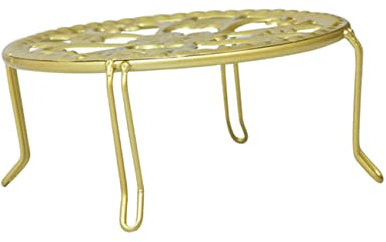 Milisten Iron Flower Stand for Indoor Plants Plant Pot Shelf for Garden Courtyard Flower Storage Rack for Bonsai and Other