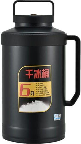 Glixoft Dry Ice Bucket with Handle Insulated Ice Bucket Dry Ice Storage Pot Dry Ice Container for Home Kitchen Travel