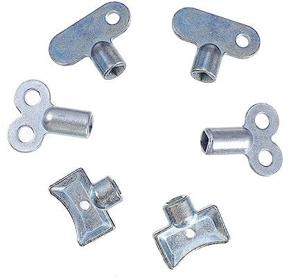 Vaguelly Radiator Bleed Valve Key Durable Plumbing Accessory for Air Release Includes Old Style Style and Extended Keys for Radiator Maintenance