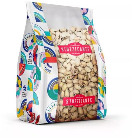 Stuzzicante Pistacchi Tostati e Salati Jumbo Busta da 1 Kg Ideali per Aperitivo