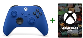 Xbox Wireless Controller - Shock Blue + Game Pass Ultimate | 1-Month Membership