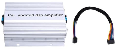 RASTKY Autoverstärker 4 -Kanal High Level AB -Klasse DSP Soundverstärker Aluminiumlegierung Kompakt Leistungsfähig für CAR -Subwoofer und Kopfeinheiten