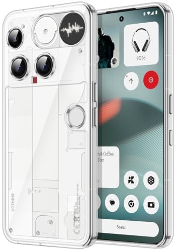 JETech Hülle für Nothing Phone 3, Anti-Vergilbung, Durchsichtig | Stoßschutz, Kratzfeste Harte PC-Rückseite, Robuster Transparenter TPU-Rahmen