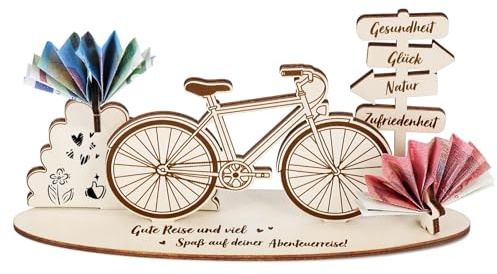 Fahrrad Geschenk Geburtstag für Mädchen und Jungen Verpackung Geldgeschenke aus Holz Geldgeschenk für Radfahrer Fahrrad Geschenkideen Wunscherfüller Geldgeschenk Geburtstag