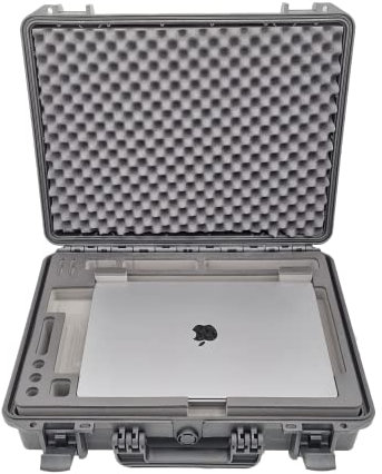 Mallette de transport professionnelle pour Apple MacBook Pro 13-16 - Fabriqué en Allemagne - Ajustement parfait - Extrêmement sûr et stable (15)
