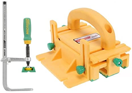 MICROJIG GRR-RIPPER 3D Pushblock & MATCHFIT Dovetail Clamp AP Bundle, (GR-100+DVC-850AP)