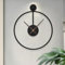 HAITANG Reloj de Pared Decorativo Moderno para Sala de Estar, Funciona con Pilas, Movimiento silencioso, Redondo, de Metal, para Dormitorio, Cocina, Estudio, Oficina, decoración del hogar, 30CM