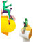 Pcingsia Porte-rouleau de papier toilette mural - Motif grenouille humoristique - Support mural - Distributeur de papier toilette décoratif pour la maison - Organisateur de toilettes pour centres