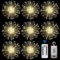 FOOING Feuerwerk Lichterkette 120LED,Feuerwerk Lichterketten Licht Weihnachtslicht mit Fernbedienung 8 Stück Batteriebetrieben Außen Innen,Weihnachten weihnachtsbeleuchtung deko