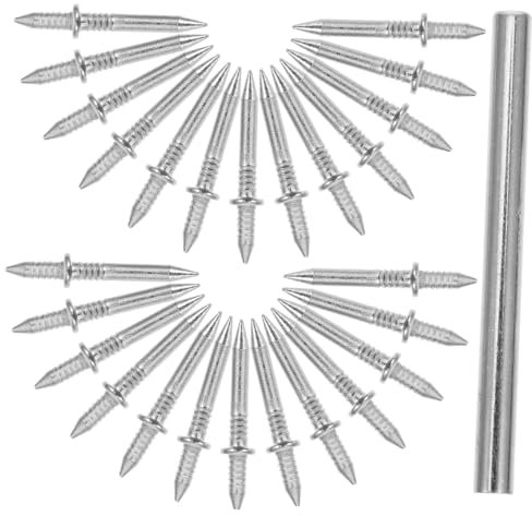 OSALADI Clous à Double Tête Pour Plinthes Et Moulures Kit Accrochage De Tableaux Avec Outil De Pose Inclus