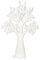 Generico Olmo Albero della Vita in Cartone Alto 58.5 cm Allestimento Matrimonio