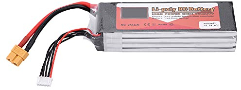 RASTKY Hochwertiger ZOP Power 4S 14,8 V 5000 MAh LiPo-Akku mit Großartiger Leistung für RC-Flugzeug-Enthusiasten, 1 Stück (14,8 V 4000 mAh 60 C XT60-Stecker)