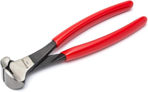 Crescent 728CVN 8-1/4 End Cutting Nipper Pliers, Alloy Steel with Blue Puffy Handle Grips, 8-1/4 inch