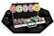 Pack Laser Deluxe 300 Chips + Tisch Top Schwarz