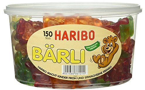 Haribo Bärli Runddose 150 Stück 1200g