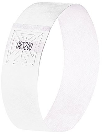 SIGEL EB216 Einlassbänder Super Soft, 120 Stück, weiß, Festival Armbänder