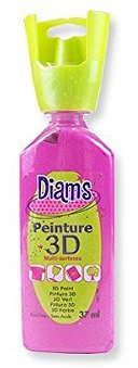 Peinture Diams 3D - Brillant rose fuschia