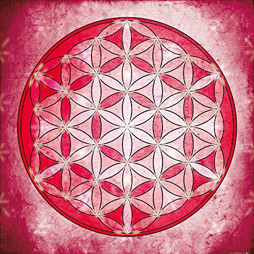 1art1 Mandalas Poster Die Blume des Lebens, Element Luft Kunstdruck Bild 70x70 cm