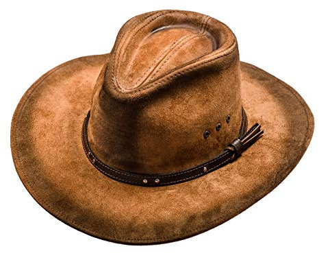 Sterkowski Rindleder Ranger Hut 62 cm Braun
