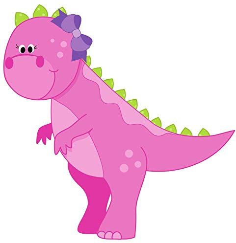 Samunshi® T-Rex Dino Wandtattoo Wandaufkleber Kinderzimmer - 59x60cm mehrfarbig