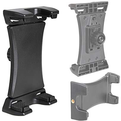Photecs® Tablet-Stativ-Adapter Typ2 mit 2X 1/4 Zoll Gewinde, Universal Tablethalter f. Tablets von 12 bis 23 cm