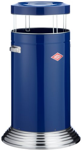 Wesco Big Ash 356 931-53 Bin with Base Blue