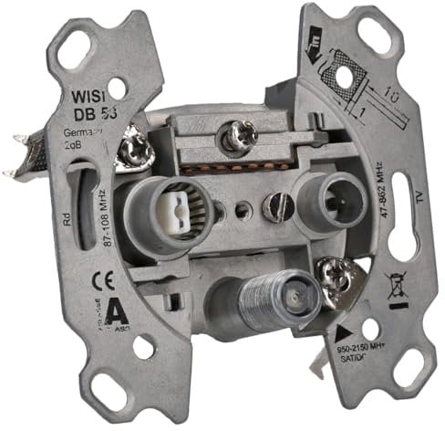 Busch-Jaeger 0232-101 Antennensteckdosen-Einsatz Radio/TV/SAT 3 Anschlüsse/Stichdose 2CKA000230A0384
