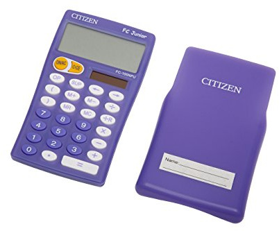 Citizen FC-100NPU Tischrechner school Serie Junior Lila