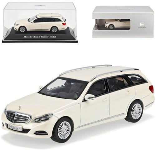 Kyosho Mercedes-Benz E-Klasse Kombi T-Modell Diamant Weiss W212 S212 Ab Facelift 2013 1/43 Modell Auto mit individiuellem Wunschkennzeichen