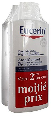 Eucerin AtopiControl Huile Bain et Douche Lot 2 x 400 ml