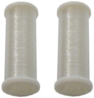 Nähmaschinen Garn transparent 2 Rollen je 50 m weiß (9998)