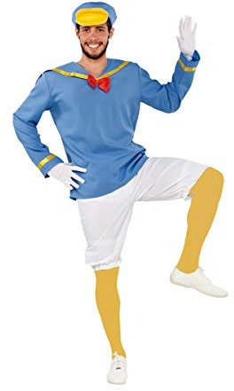 Fyasa Disfraz de pato marinero a partir de 12 años, multicolor, L 706300-T04