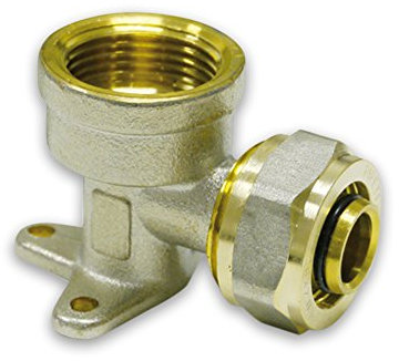 Klemmring Schraubfitting Wandwinkel mit IG, 16x2mm - 1/2