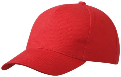 Myrtle Beach 5 Panel Cap Heavy Cotton, Farbe:red