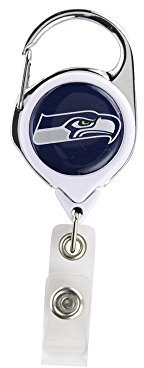 WinCraft NFL Seattle Seahawks ausziehbarer Premium-Ausweishalter, Team-Farbe, Einheitsgröße
