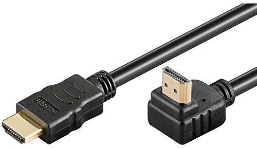 PremiumCord HDMI+Ethernet, M/M 90, 5m cavo HDMI HDMI tipo A (Standard) Nero