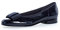 Gabor Damen Basic Geschlossene Ballerinas , Blau (Patent/Rips) , 37.5 EU