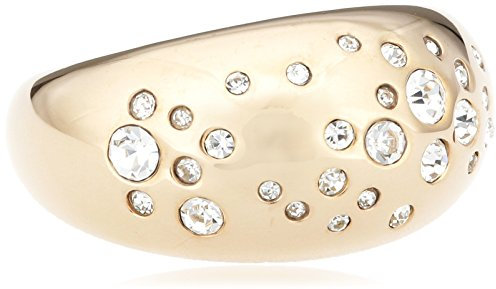 Fossil Damen-Ring Edelstahl teilvergoldet Zirkonia weiß Gr. 50 (15.9) - JF01419791-5.5