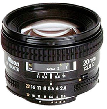 Nikon 20 mm F2.8D AF Nikkor Objektiv (erneuert)