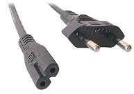 Dexlan Cordon électrique secteur bipolaire pour PC 1.5 m Noir