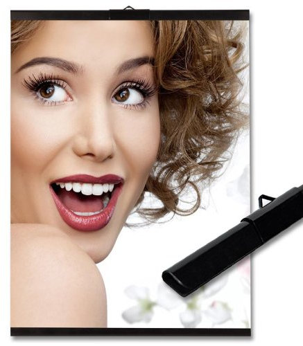 Posterschiene, Plakatleiste, 118,8cm, schwarz, 1 Paar