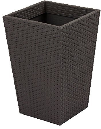 Keter Pot de fleurs en rotin Marron