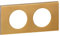 LEGRAND - Plaque Céliane - Plaque de Finition pour Prises et Interrupteurs Céliane - 2 Postes - Bronze Doré