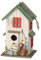 Vogelhaus Vogelhäuschen *Grün* Nistkasten Holz Deko H26cm