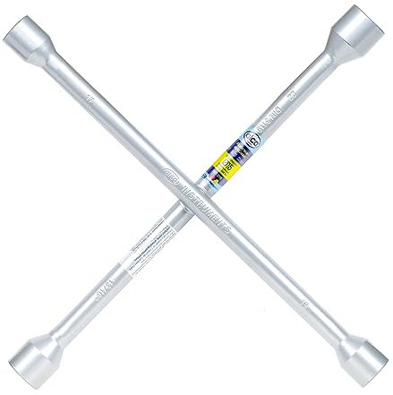 alca® Universal Radkreuzschlüssel 17, 19, 21, 22 mm, Radmutternschlüssel, Reifenwechsel, Radwechsel