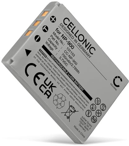 CELLONIC, Batteria per Fotocamera Compatibile con Olympus T-100, X-960, Li-80B, X-36, T-110 (3.7V, 750mAh)